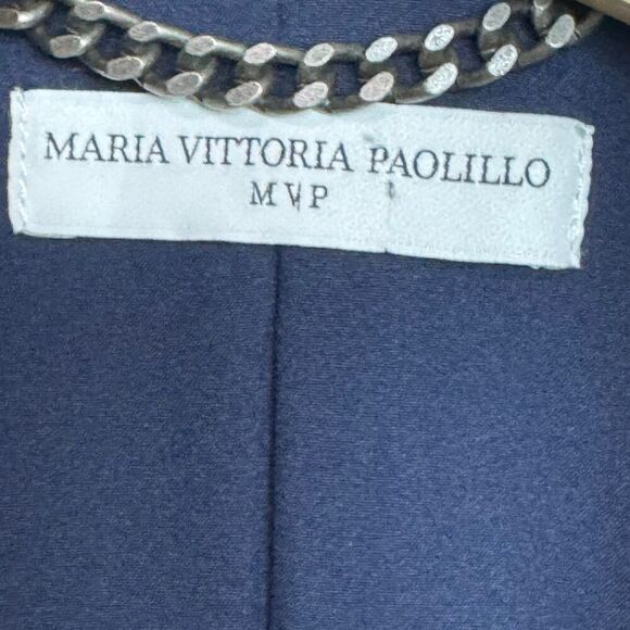 navy blue double-breasted blazer, MVP wardrobe blazers size 38 - Picture 6 of 8